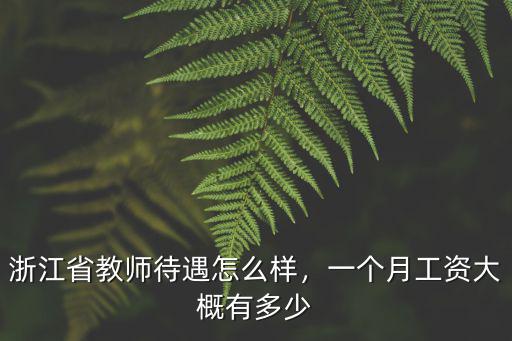 浙江省老師有多少人,浙江省教師待遇怎么樣