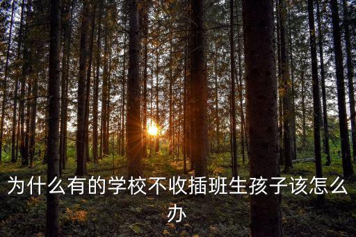 惠州插班生分配不好的學(xué)校怎么辦,為什么有的學(xué)校不收插班生