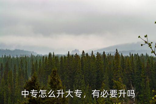 揭陽中專怎么升大專,中專怎么升大專
