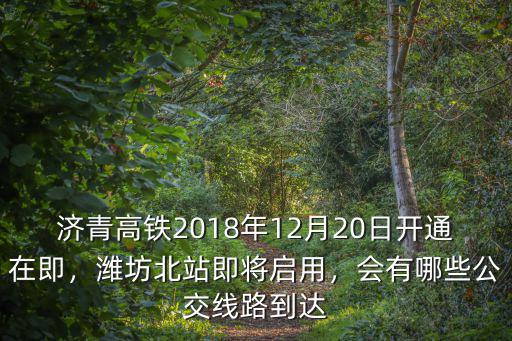 濰坊站到濰坊北站有多少路公交車,濰坊北站會成為交通樞紐嗎