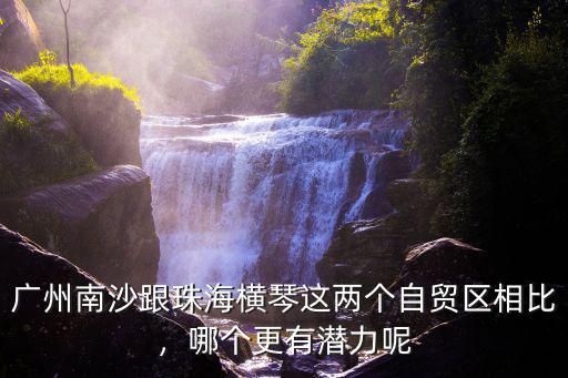 廣州南沙跟珠海橫琴這兩個自貿區相比，哪個更有潛力呢