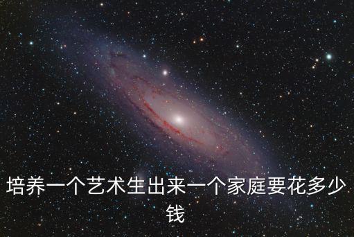 培養一個藝術生出來一個家庭要花多少錢
