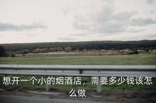 想開一個小的煙酒店，需要多少錢該怎么做