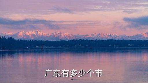 廣東有多少個市