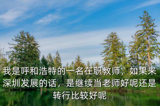 深圳在職老師有多少,深圳當老師待遇好