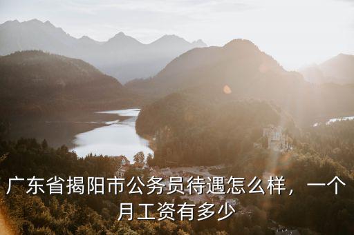 廣東省揭陽市公務員待遇怎么樣，一個月工資有多少