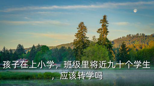 孩子在上小學，班級里將近九十個學生，應該轉學嗎