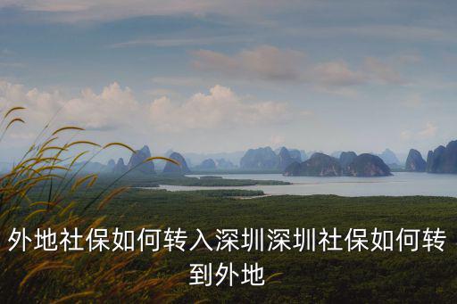 把外地社保轉到深圳怎么處理,深圳社保如何轉到外地