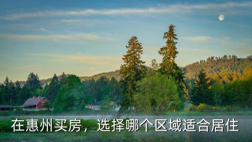 惠州哪里個(gè)居住好,惠州大亞灣適合居住嗎