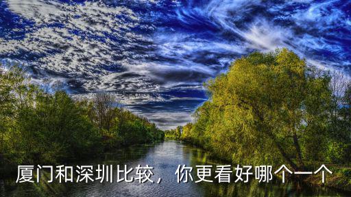 廈門和深圳比較，你更看好哪個一個