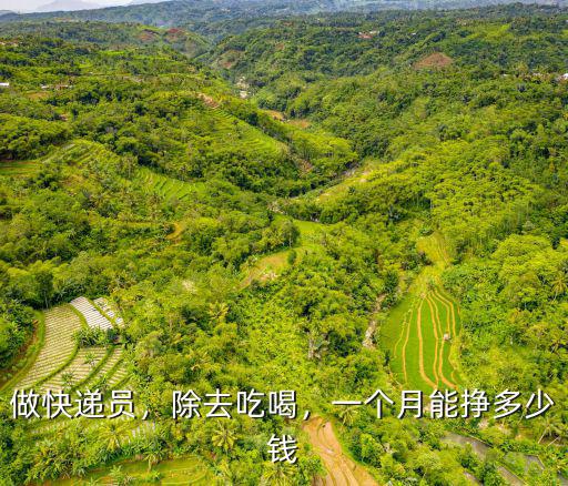 做快遞員，除去吃喝，一個月能掙多少錢