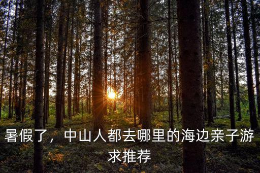 中山暑假哪里玩好,中山人都去哪里的海邊親子游