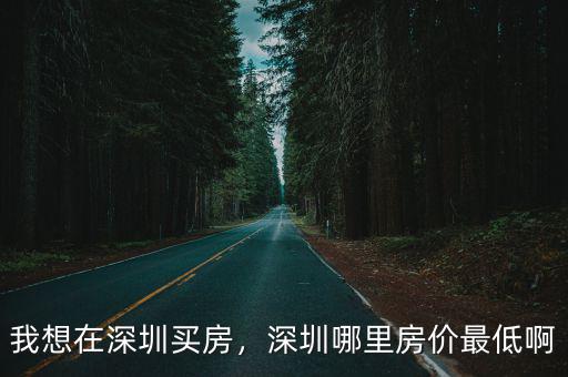 去深圳哪里買房,深圳哪里房價最低啊