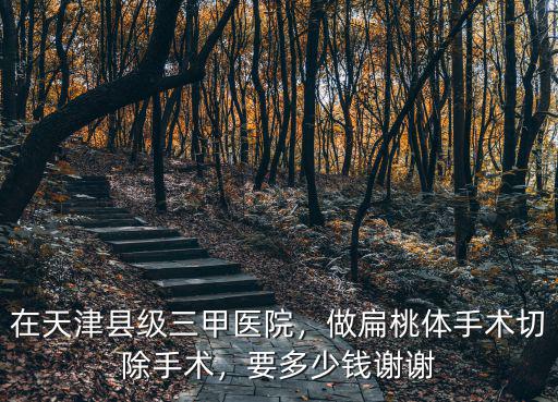 在天津縣級三甲醫院，做扁桃體手術切除手術，要多少錢謝謝