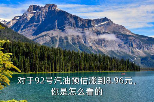 對(duì)于92號(hào)汽油預(yù)估漲到8.96元，你是怎么看的