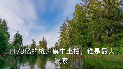 杭州臨安土拍多少錢,1178億的杭州集中土拍