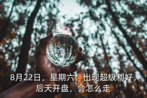 8月22日，星期六，出現超級利好，后天開盤，會怎么走