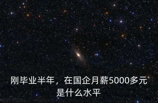 剛畢業半年，在國企月薪5000多元是什么水平