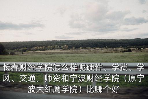 寧波財(cái)經(jīng)學(xué)院藝術(shù)學(xué)費(fèi)多少,長(zhǎng)春財(cái)經(jīng)學(xué)院怎么樣呢