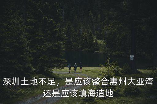 深圳土地不足，是應該整合惠州大亞灣還是應該填海造地