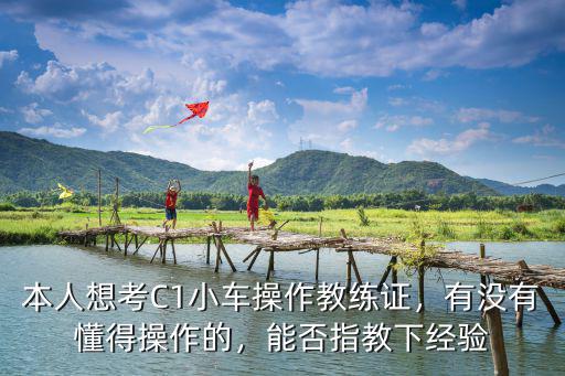 本人想考C1小車操作教練證，有沒有懂得操作的，能否指教下經驗