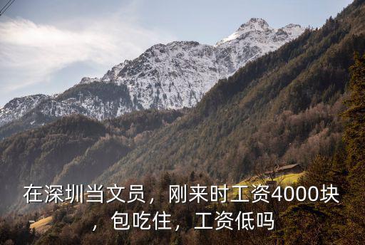 2017深圳文員工資多少,在深圳當文員
