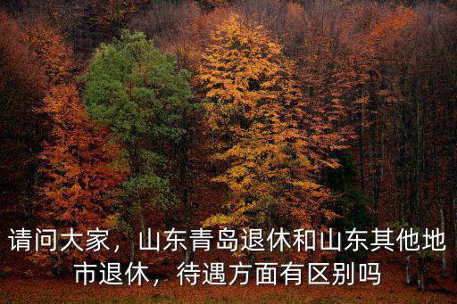 請問大家，山東青島退休和山東其他地市退休，待遇方面有區別嗎