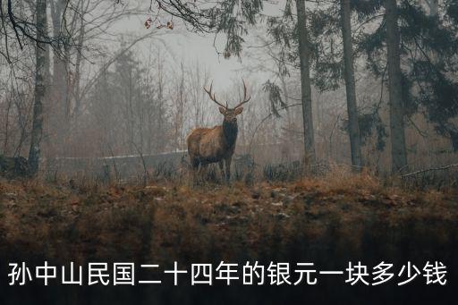 孫中山貳銀幣價(jià)格多少錢,孫中山二十三年錢幣值多少錢
