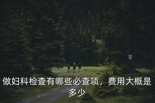 深圳婦科病檢查費用是多少費用多少,費用大概是多少