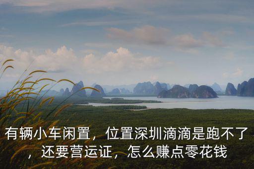 有輛小車閑置，位置深圳滴滴是跑不了，還要營運證，怎么賺點零花錢
