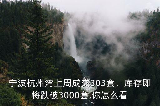 杭州灣成交多少萬方地塊,寧波杭州灣上周成交303套