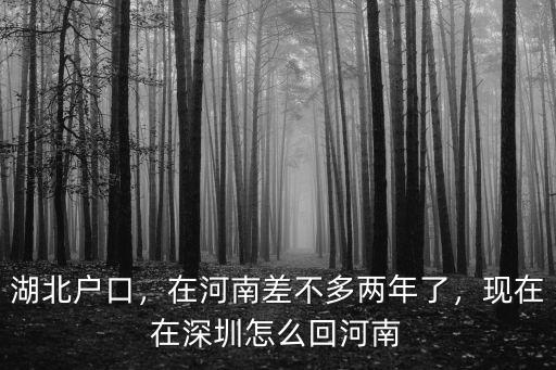 深圳回河南證明怎么開,現在在深圳怎么回河南