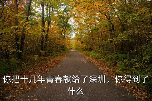 深圳埋藏了多少人的青春和淚水,深圳喊出了來了就是深圳人