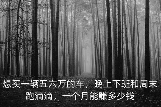常州跑車一月能賺多少,一個月能賺多少錢