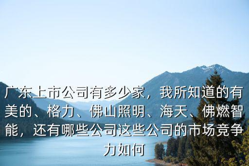 佛山禪城有多少家證券公司,廣東上市公司有多少家