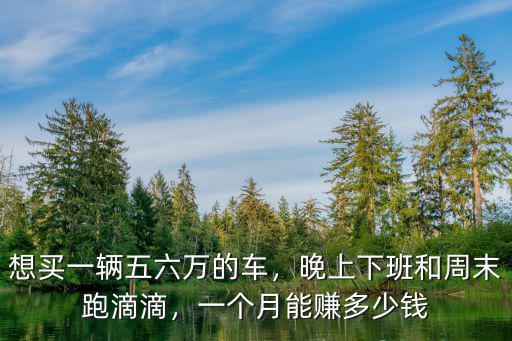 想買一輛五六萬的車，晚上下班和周末跑滴滴，一個月能賺多少錢