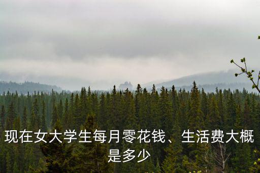 現(xiàn)在女大學(xué)生每月零花錢(qián)、生活費(fèi)大概是多少