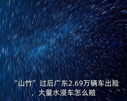 水浸車廣州補(bǔ)貼多少,廣州水浸車后如何處理