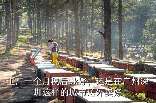 工廠一個月稅后9k好，還是在廣州深圳這樣的城市送外賣好