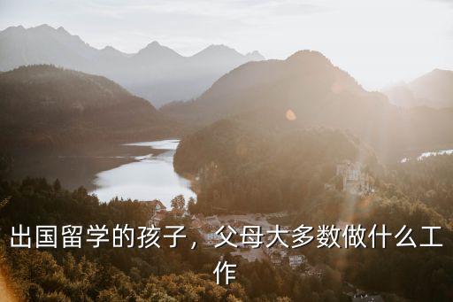 廣州市子女出國留學的家庭有多少,出國留學的孩子