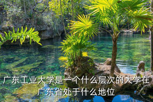 廣東工業大學是一個什么層次的大學在廣東省處于什么地位