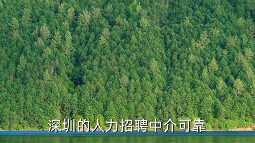 深圳的人力招聘中介可靠