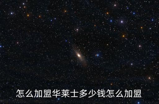 怎么加盟華萊士多少錢怎么加盟