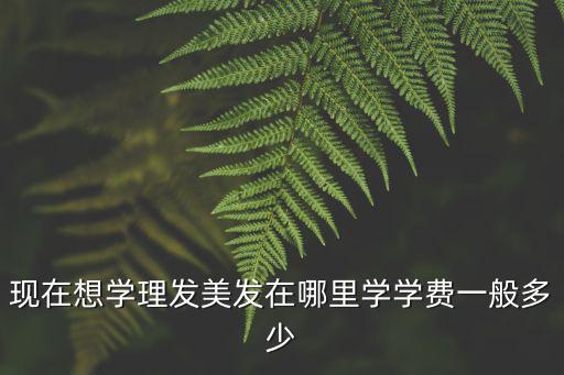 蘇州學美發學費多少,學費一般多少