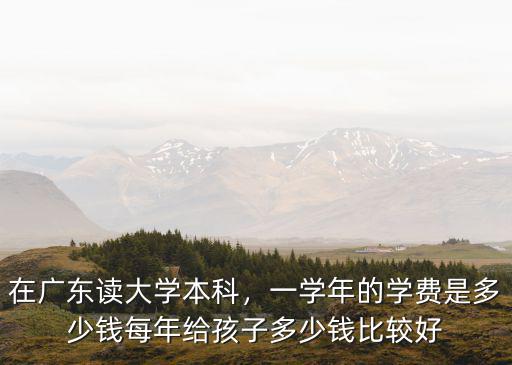 廣州二本學校學費是多少錢一個月,一學年的學費是多少錢