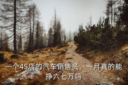 一個4S店的汽車銷售員，一月真的能掙六七萬嗎