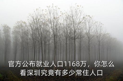 深圳市常住人口是多少萬人,深圳究竟有多少常住人口