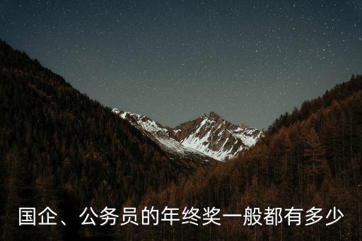 汕頭市公務員年終獎是多少,公務員的年終獎一般都有多少