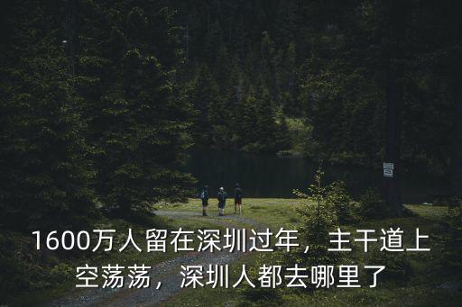 1600萬人留在深圳過年，主干道上空蕩蕩，深圳人都去哪里了