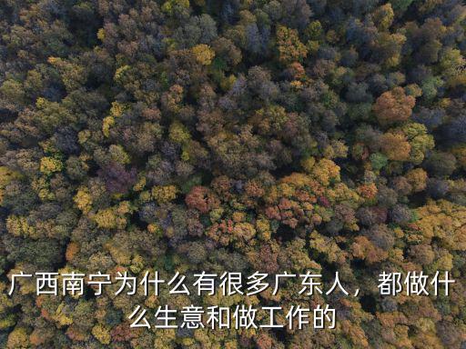 南寧人在廣東打工的有多少,廣西南寧為什么有很多廣東人
